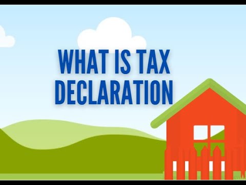 What is Tax Declaration