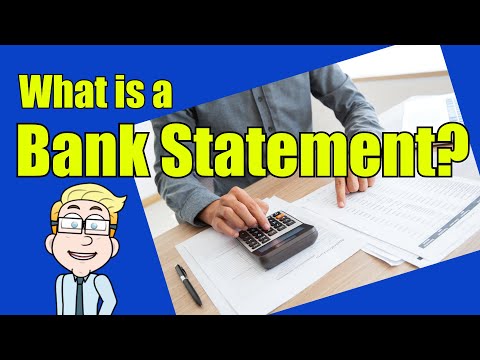 What is a Bank Statement? How to Read | Money Instructor