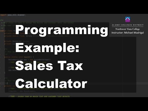 Java 1 Online, [2.08] Data and Expressions: Sales Tax Calculator