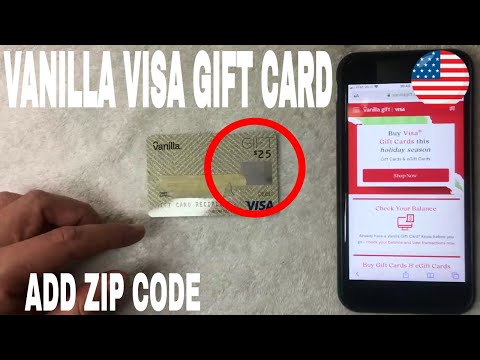 ✅  How To Add Register Zip Code To Vanilla Visa Gift Card 🔴