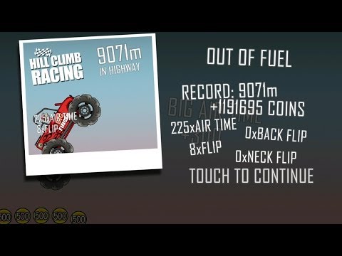 How To Get OVER One Million Coins in Hill Climb Racing Very Easily!