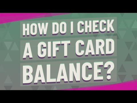 How do I check a gift card balance?