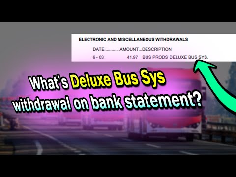 Electronic withdrawal Deluxe Bus Sys Bus Prods on bank statement - origin of the charge!