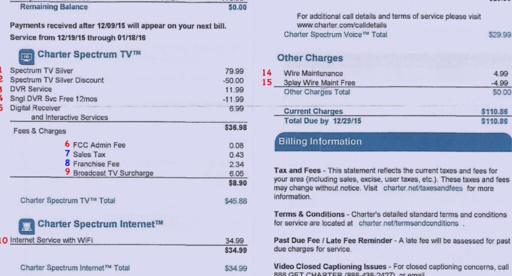 How to Verify Charter Services Charges