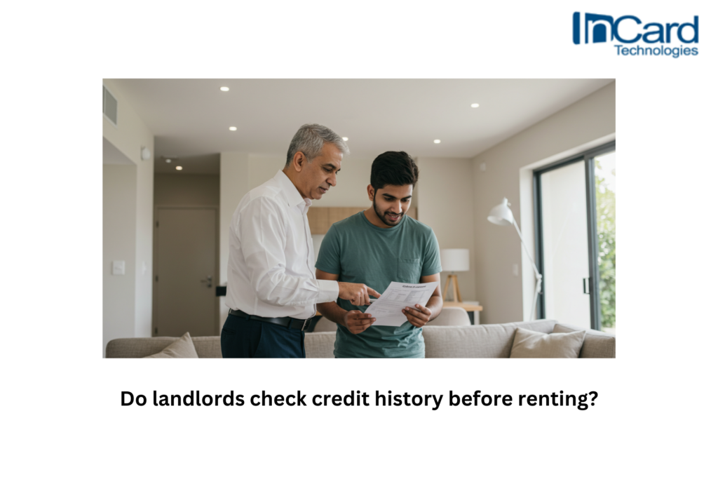 landlord checks the history of client